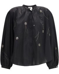 forte_forte - Forte_Forte Fleurs D'Orient Embroidered Voile Bohemian Shirt - Lyst