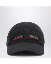 Gucci - Cotton Baseball Cap With Embroidered Logo - Lyst