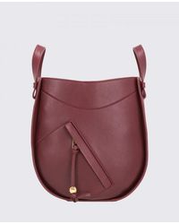 Loewe - Structured Leather Zip Shoulder Bag - Lyst