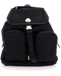 Moncler - 'Trick' Backpack With Logo Print - Lyst