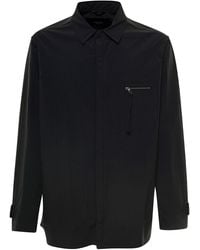 Fendi - Jacket With Patch Zipped Pocket And Logo - Lyst