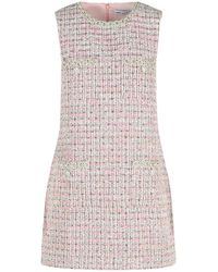 Self-Portrait - Self Portrait Sleeveless Polyester Mini Dress - Lyst