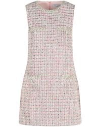 Self-Portrait - Self Portrait Sleeveless Polyester Mini Dress - Lyst