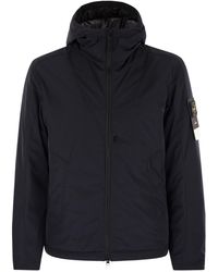 Stone Island - Padded Jacket With Hood And Drip Proof - Lyst