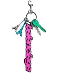Balenciaga - Keyring Biker B Logo - Lyst
