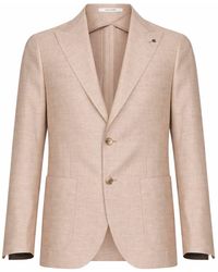 Tagliatore - Dove Linen And Cotton Blend Montecarlo Single-Breasted Blazer - Lyst