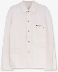 Givenchy - Denim Jacket With Iconic Lettering Logo On The Front - Lyst