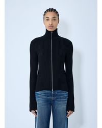 Acne Studios - Zip-Up Knit Cardigan - Lyst