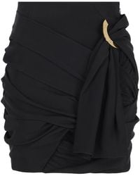 Celine - Draped Mini Skirt - Lyst