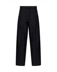 Prada - Wide Leg Mohair-Wool Trousers Virgin Wool - Lyst