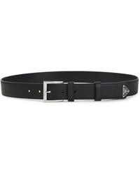 Prada - Saffiano Leather Belt - Lyst