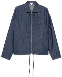 Loewe - Denim Zipped Jacket - Lyst