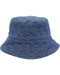 Fendi - Ff Denim Bucket Hat - Lyst