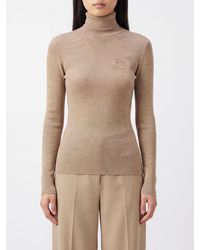 Max Mara - Ribbed Wool Slim Fit Turtleneck Jumper - Lyst