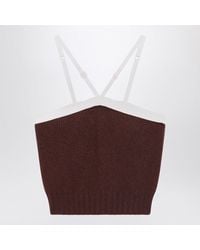 Prada - Sleeveless Knitted Top - Lyst