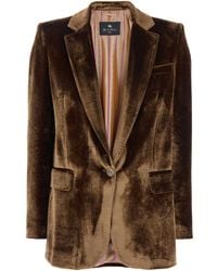 Etro - Single-Breasted Jacket With Notched Revers - Lyst