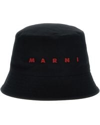 Marni - Embroidered Logo Bucket Hat - Lyst