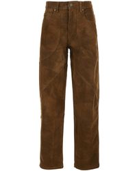 Isabel Marant - 'Kelvina' Jeans With Logo Patch On The Rear And Tapered Leg - Lyst