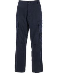 C.P. Company - Pants With Cargo Pockets And Lens Motif - Lyst