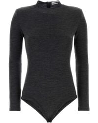 Jil Sander - Charcoal Wool Bodysuit - Lyst