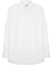 TOTEME - Oversize Cotton-Linen Shirt For - Lyst