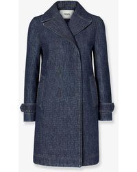 Fendi - Ff Padded Denim Caban - Lyst