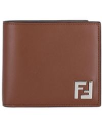 Fendi - Bi-Fold Wallet "Squared Ff" - Lyst