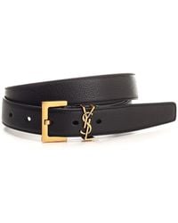 Saint Laurent - Leather Belt - Lyst