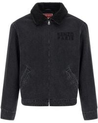 KENZO - Happy Tiger' Denim Jacket - Lyst