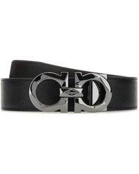 Ferragamo - Calf Leather Reversible Belt - Lyst