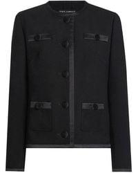 Dolce & Gabbana - Dolce & Gabbana Double Crepe Single-Breasted Jacket - Lyst