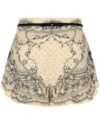 Zimmermann - Crush Silk Blend Shorts - Lyst