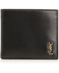 Saint Laurent - Leather Wallet - Lyst