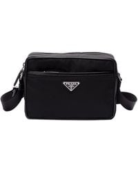 Prada - Re-Nylon And Saffiano Shoulder Bag - Lyst