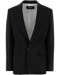 DSquared² - Dsquared Stretch Wool Blend Oversize Blazer - Lyst
