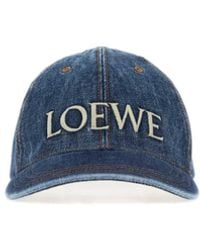 Loewe - Denim Baseball Cap - Lyst
