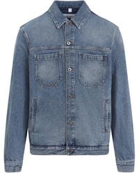 Off-White c/o Virgil Abloh - Off Hal Arrow Skate Denim Jacket - Lyst