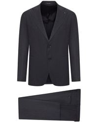Tagliatore - Tailored Wool Suit With Single-Breasted Jacket - Lyst