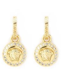 Versace - Earrings Metal Strass - Lyst