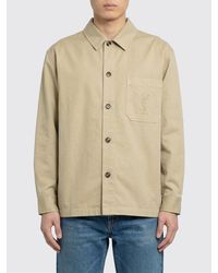 Saint Laurent - Cassandre Gabardine Overshirt With Logo - Lyst