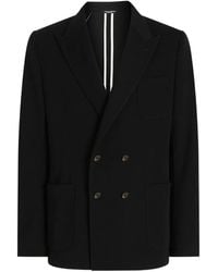 Dolce & Gabbana - Dolce & Gabbana Double-Breasted Wool Blazer Clothing - Lyst