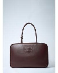 Miu Miu - Beau Leather Shoulder Bag - Lyst