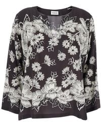 P.A.R.O.S.H. - And Blouse With V-Neck - Lyst