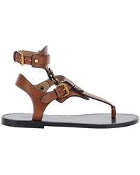 Isabel Marant - 'Eveena' Sandals With Adjustable Buckle Closure - Lyst