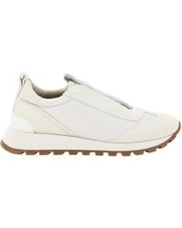 Brunello Cucinelli - Bead-Embellished Low Top Sneakers - Lyst