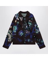 Sacai - Wool Jacket With Floral Pattern - Lyst