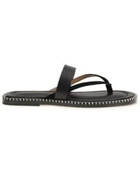Dries Van Noten - Slip-On Leather Sandals With Sequins - Lyst