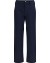 Burberry - Cotton Twill Chino Pants - Lyst