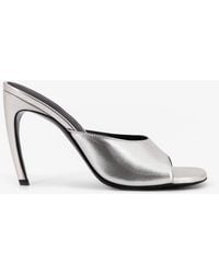 The Attico - Laminated Leather Betta Sandals - Lyst