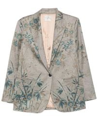 forte_forte - Printed Single Breasted Jacket - Lyst